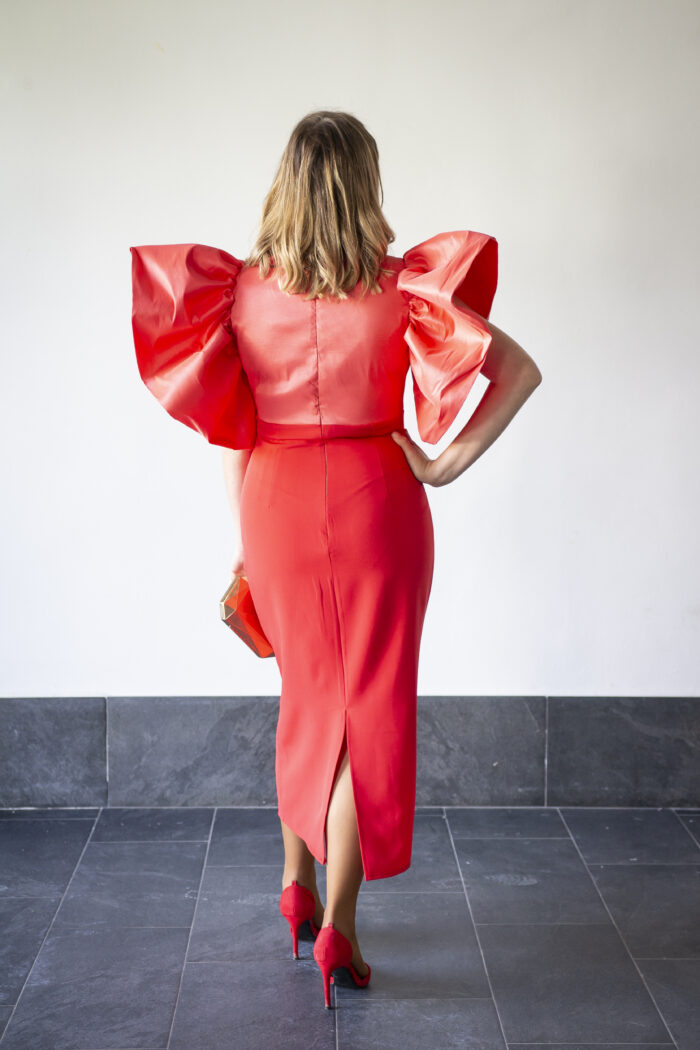 Vestido Raquel Coral - Imagen 3