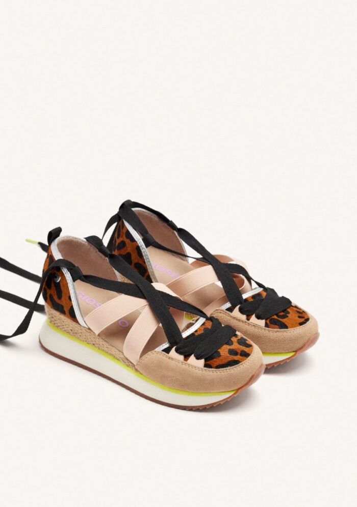 Zapatillas Abiertas Piel Leopardo - Imagen 2